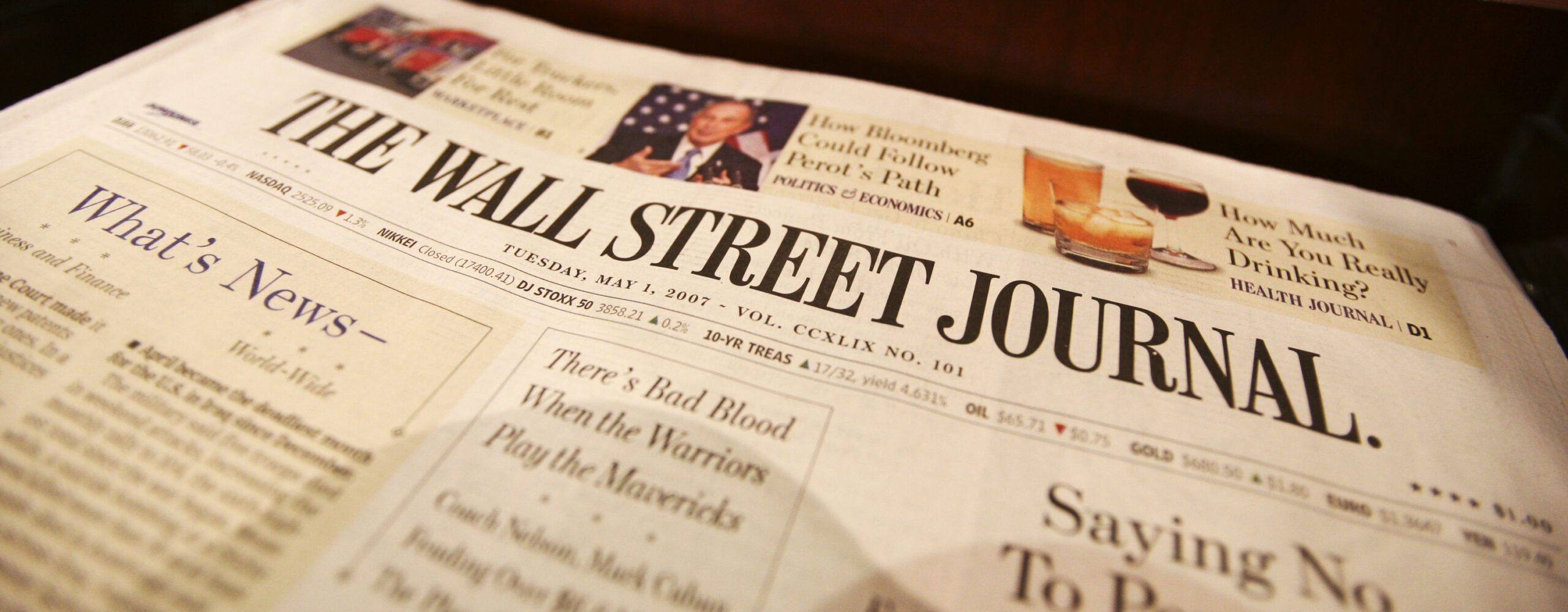Wall Street Journal Wades Into Water Conservation